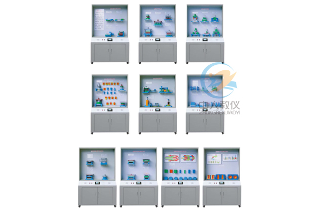 智能語音同步解說《模具》陳列柜,模具教學陳列柜