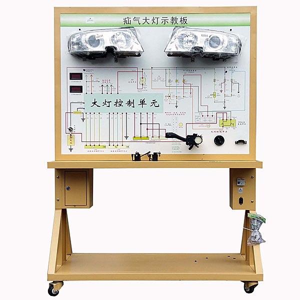 氙氣大燈自動調(diào)整系統(tǒng)示教板,大燈照明系統(tǒng)實(shí)訓(xùn)臺